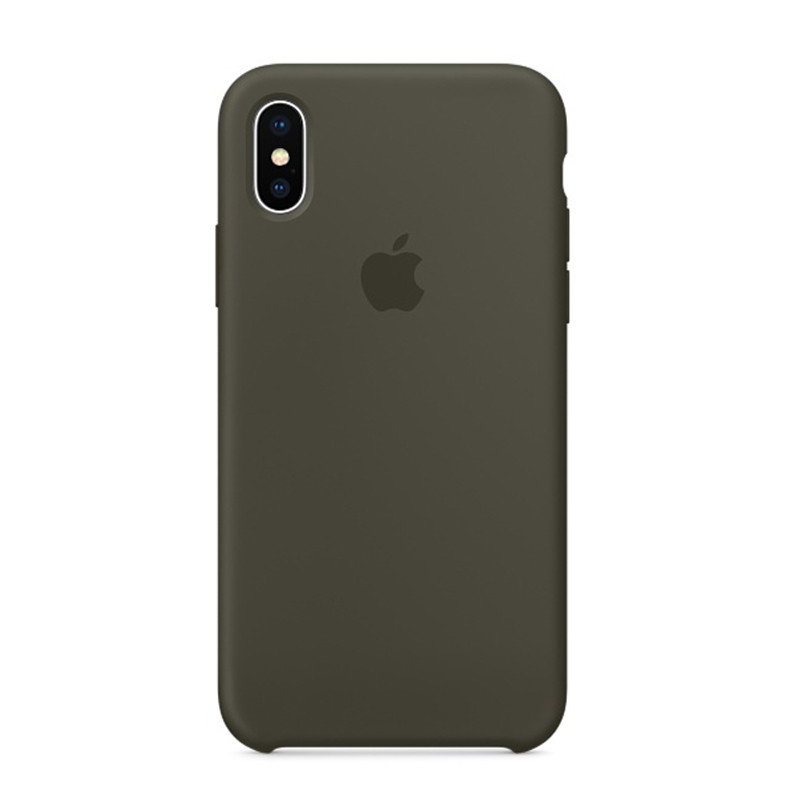 iPhone X 硅胶保护壳 MR522FE/A深橄榄色
