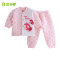 贝乐咿 TZN6366天使小猴保暖立领套装 7266粉色 73cm