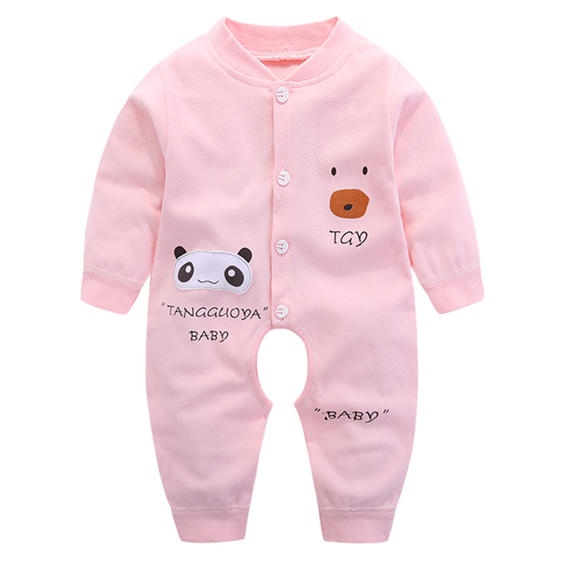 2017婴儿连体衣冬季加厚宝宝外出纯棉睡衣宝