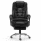 电脑椅子舒适家用办公室旋转休闲老板座椅职员皮椅凳子办公椅靠背_0 米白色不带搁脚可躺送双按摩