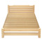 硕木居 床实木双人单人木板简易经济型出租房特价1.8现代简约1.5米1.2m全 1.5*2-30厘米高带床垫