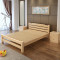 硕木居 床实木双人单人木板简易经济型出租房特价1.8现代简约1.5米1.2m全 1.5*2-30厘米高