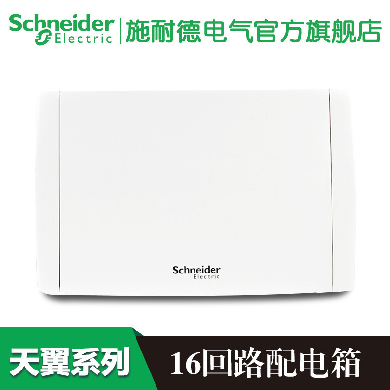 施耐德电气（Schneider Electric）强电布线箱 强电箱 天翼系列16回路暗装配电箱