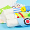 3条装婴儿宝宝纯棉吸汗巾中大童幼儿园垫背巾隔汗巾0-1-3-4-6岁 中号适合0-4岁大号适合4-10岁 6层中号可爱系列组合