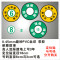 洋子（YangZi）当心触电定位定置标识6S定位贴小心有电提示贴6S管理标识_1 边长10厘米2个
