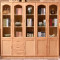 实木书柜自由组合储物柜置物架235带现代简约书房组装书橱子 榉木色(三门书柜)