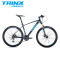 TRINX千里达自行车山地车禧玛诺27速油刹线控气压前叉近碳纤维重量单车 哑黑黑绿17寸