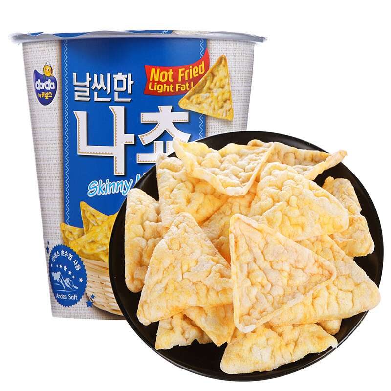 韩国进口 德拉达（Darda） 咸味超薄非油炸玉米片（膨化食品）35g