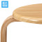塑料凳子家用时尚简约创意加厚实木小圆凳子餐桌高凳板凳 A款-天蓝