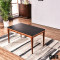 新款创意北欧火烧石餐桌椅组合简约现代小户型白蜡木饭桌长方形全实木餐桌1.5米一桌六椅 1.35米一桌四椅
