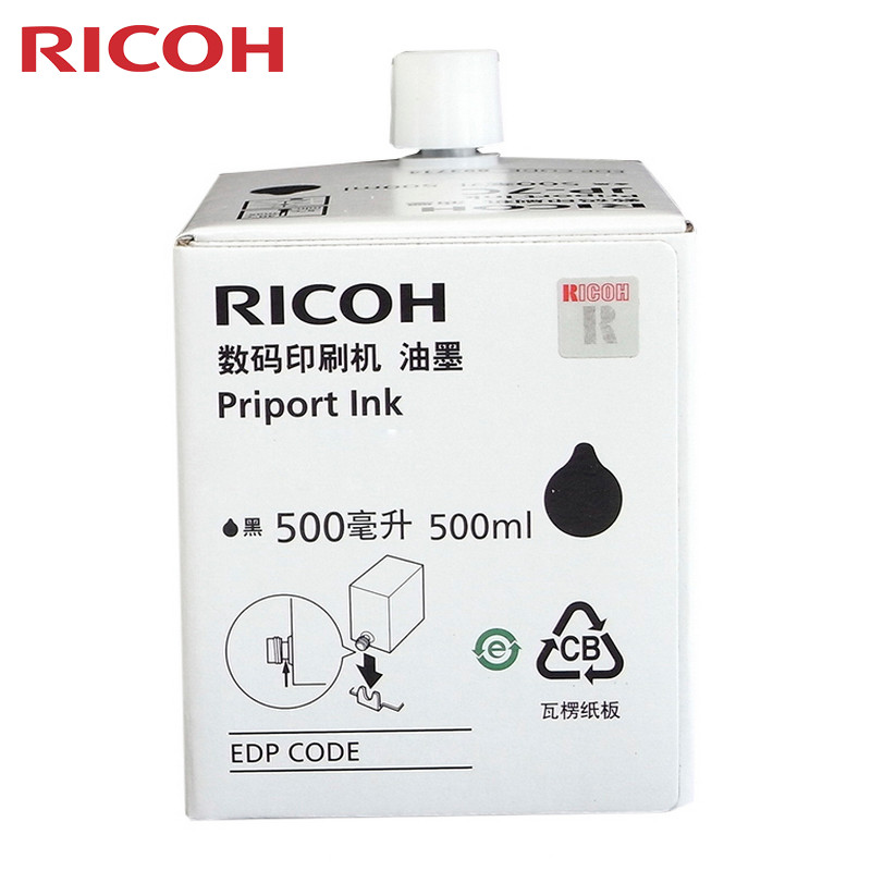 理光（Ricoh）500型(1000cc/袋)黑油墨盒 适用于DD5440C/DD5450C