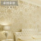 欧式3D立体卧室无纺布墙纸大马士革客厅电视背景墙壁纸_9 超级加厚金黄色-9605