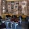 大型壁画欧式复古木纹印章咖啡厅餐厅KTV壁纸客厅沙电视墙纸_7 无缝油画布/每平米