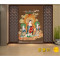 无缝3d立体大型壁画客厅玄关佛堂墙壁纸佛教佛像西方三圣接引图_5 高档无缝珍珠布（整幅）