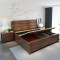 老故居 床 实木床 现代中式全实木家具 木质婚床 双人床1.8 1.5米 卧室家具 1.8米标准单床+床头柜*2