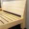 实木床厂家直销实木双人床1.8米卧室松木床1.5米简约儿童单人床 1.5*2.0m标准床+1个床头柜