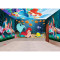 儿童卡通海豚乐园主题背景墙纸卧室大型高档壁纸壁画海洋海底世界_2_1 大舌头麻辣烫面特制材质