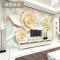电视背景墙壁纸3d立体客厅墙纸10d牡丹家和富贵现代中式玉雕壁画 自粘油画布（宽幅1.5米）