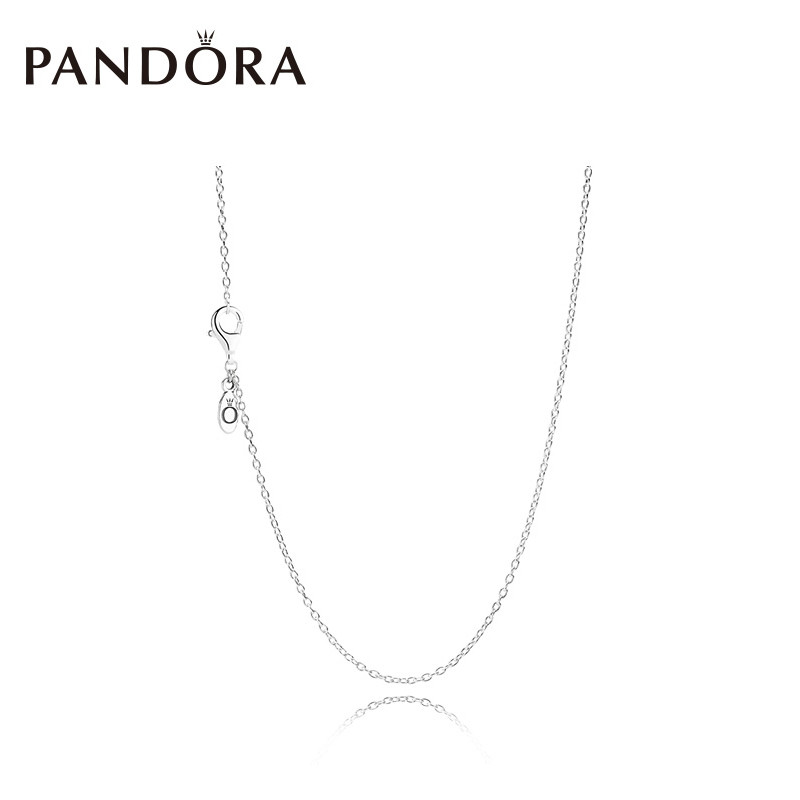 潘多拉(PANDORA) 925银项链简单气质时尚可调节基础项链 590515-45CM细版