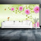 无缝定制壁画墙纸卧室沙客厅3d立体玫瑰花朵电视背景墙壁纸墙布 无缝真丝布（整张/平方）