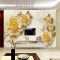 无缝3D大型壁画定制珠宝电视背景墙沙客厅床头壁纸墙布墙纸花朵 无缝真丝布（整张）