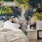 北欧风格壁纸艺术墙纸定制无缝墙布卧客厅电视背景墙壁画壁布 颜色A