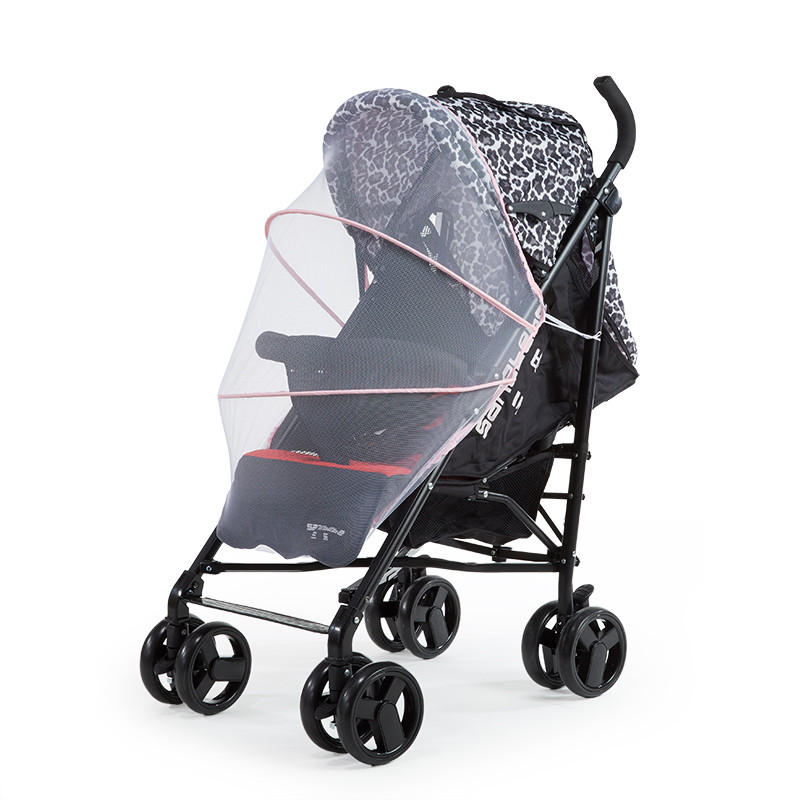 百爱婴儿手推车蚊帐全罩式加大加密透气通用立体婴儿伞车防蚊罩