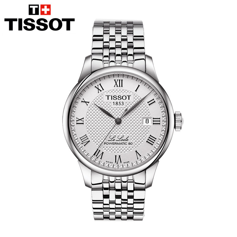 天梭(TISSOT)手表新款力洛克系列机械男士腕表时尚手表全自动机械表男士手表80小时动力 T006.407.11.033.00
