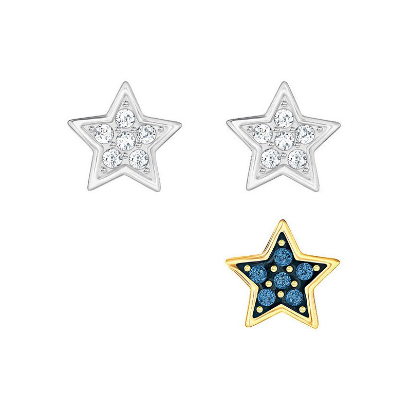 施华洛世奇(Swarovski) CRYSTAL WISHES STAR 不对称耳钉 耳饰 欧美风格 人造水晶 其他