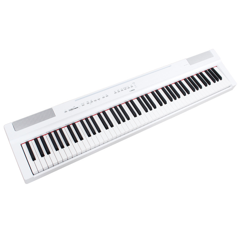 雅马哈电钢琴P-125B P125WH电子数码钢琴88键重锤 125白色主机+X架子+单踏板