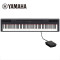雅马哈电钢琴P-125B P125WH电子数码钢琴88键重锤 125白色主机+木架+三踏板+单踏板