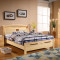 法宜居 全实木床1.8米1.5双人床北欧现代简约卧室家具环保松木床 1.5*2.0米单床+床头柜*2