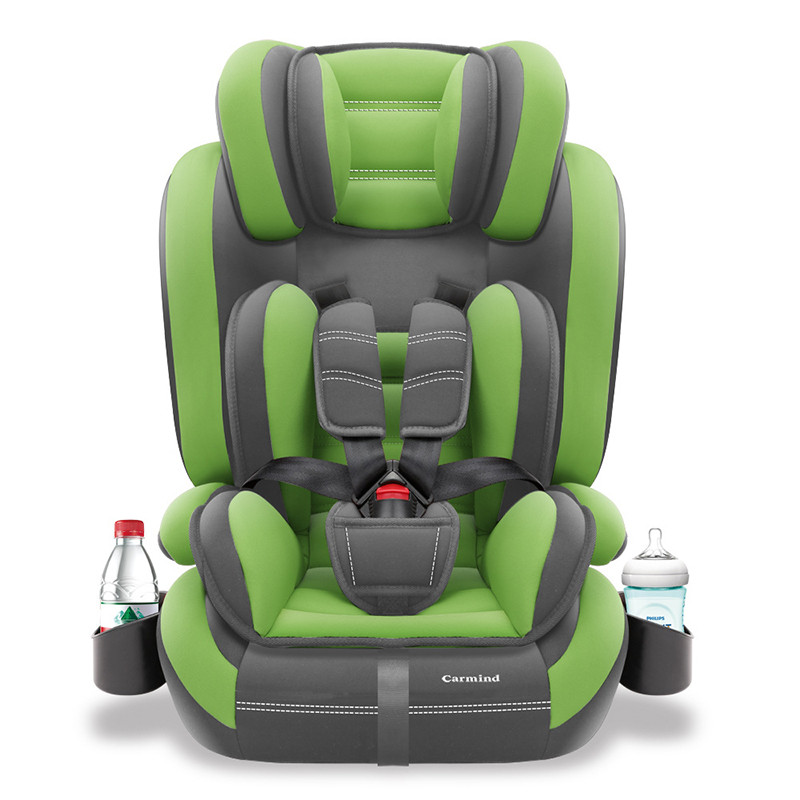 车载儿童汽车安全座椅 9个月-12岁宝宝坐Z-12 杯架款绿色
