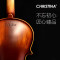 Christina克莉丝蒂娜V02小提琴初学者入门手工实木儿童成人专业级乐器 1/2仿古哑光身高130CM以上