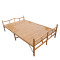 竹床折叠床多功能家用单人1.2成人1.5双人床儿童简易经济型竹子床 宽150*195长豪华窄片（送床垫）