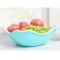 家英方形双层可沥水果盘果蔬菜清洗篮收纳置物篮（A297） 粉色