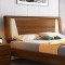 床 实木床 双人床 北欧宜家日式婚床 1.5米1.8米床 卧室家具c06# 1.8*2米+1个床头柜