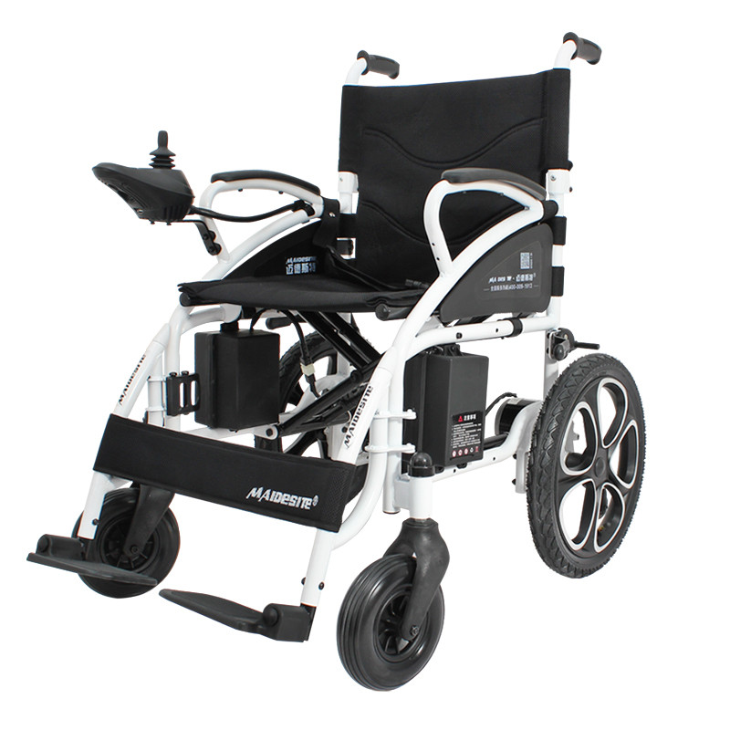 迈德斯特(MAIDESITE)电动轮椅20AH锂电池+高靠背可全躺 老年人残疾人电动控制代步车 手动电动切换助行四轮车
