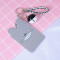 可爱公交卡套软皮学生卡通创意韩国饭卡保护套卡钥匙扣女挂绳_5 粉红色小猪佩琪