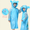 儿童雨衣男童儿童雨衣女童宝宝学生雨衣儿童带书包位加厚雨披_15_0 新款蓝色小小象雨衣