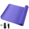 体育生瑜伽垫加宽加厚防潮防滑耐磨健身垫回弹性能好8mm初学者瑜伽垫 紫色