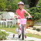喜德盛单车 喜德盛自行车 12寸14寸16寸儿童自行车3-7岁女童车铝合金车架辅助轮单车 小天使 玫红14寸（适合身高0.9-1.1米)