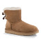 UGG 2018 秋冬新品 Mini Bailey Bow ll 迷你贝莉蝴蝶结2.0低筒保暖雪地靴 栗子棕1016501-CHE US5/36码