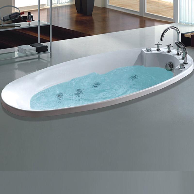厂家直销珠光板独立浴缸欧式亚克力浴缸家居卫浴缸SPA双人浴_0 1500*750*600(按摩缸) 默认颜色
