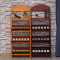 欧式创意红酒架现代简约客厅落地柜家用实木展示架个性酒柜酒瓶架 18瓶茶色