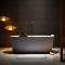 浴缸家用欧式亚克力大浴缸卫生间独立式浴盆浴池情侣 ≈1.2m 厚边
