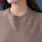 2018秋冬季新款女士毛衣套头山羊绒衫短款修身纯色针织打底衫_1 M 深驼