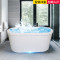 浴缸家用卫生间亚克力独立式小户型彩色水疗浴缸1.2-1.5米 绿色 ≈1.2m