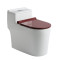 新款抽水马桶家用喷射虹吸式卫生间陶瓷坐便器防臭座厕 BO-098白色脲醛盖板 400mm