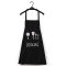 乐逸仕(LEYISHI)厨房防水防油时尚围裙男女成人罩衣厨师工作服_1 黑色无图